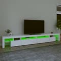 Miniatyrbild 5 av 11: The Living Store Tv-bänk med LED-belysning vit 290x36,5x40 cm -  TV-bänkar