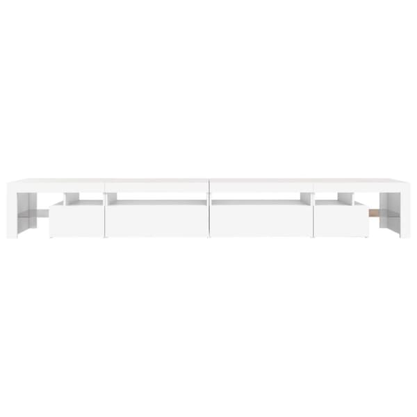 The Living Store Tv-bänk med LED-belysning vit 290x36,5x40 cm -  TV-bänkar