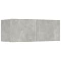 Pikkukuva 8 / 11: The Living Store TV-kaapit 4 kpl betoninharmaa 80x30x30 cm tekninen puu -  TV-tasot
