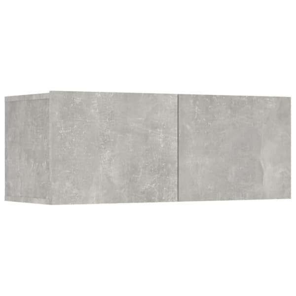 The Living Store TV-kaapit 4 kpl betoninharmaa 80x30x30 cm tekninen puu -  TV-tasot