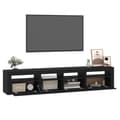 Miniatyrbild 7 av 11: The Living Store Tv-bänk med LED-belysning svart 210x35x40 cm -  TV-bänkar