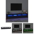 Miniatyrbild 1 av 11: The Living Store Tv-bänk med LED-belysning svart 210x35x40 cm -  TV-bänkar