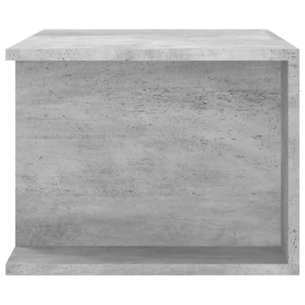The Living Store TV-bänk med LED-belysning betonggrå 90x39x30 cm - TV-bänkar