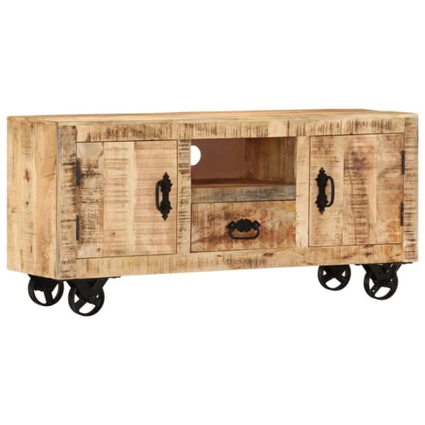 The Living Store TV-taso Karkea mangopuu 110x30x50 cm -  TV-tasot