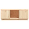 Miniatyrbillede 7 af 10: The Living Store tv-bord 110,5x35x44 cm massivt fyrretræ -  TV-møbler