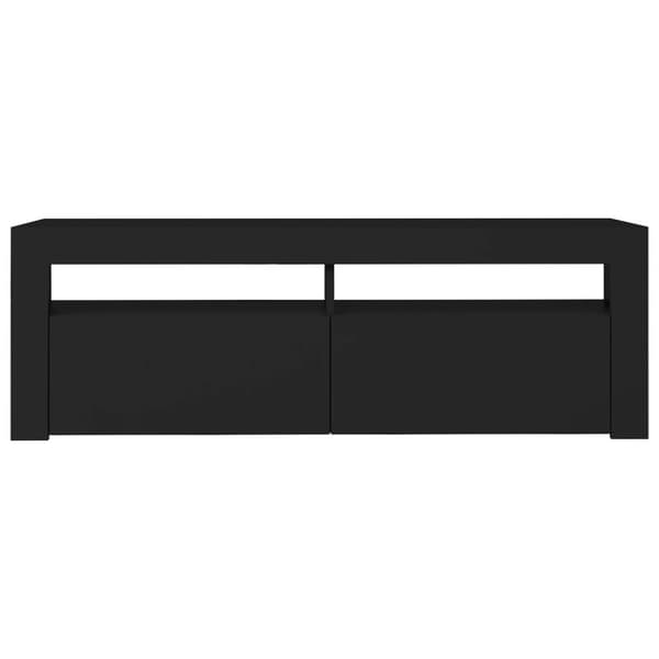 The Living Store TV-taso LED-valoilla musta 120x35x40 cm - TV-tasot