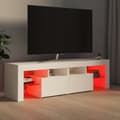 Pikkukuva 7 / 11: The Living Store TV-taso LED-valoilla valkoinen 140x36,5x40 cm -  TV-tasot