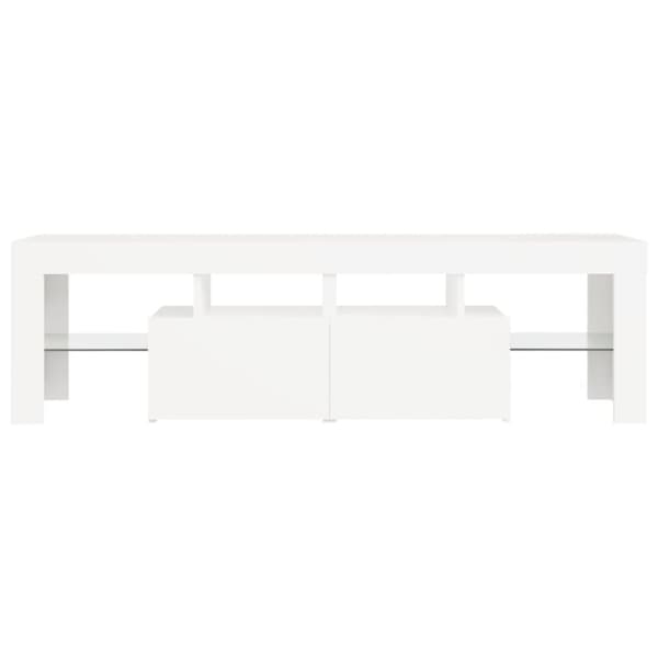 The Living Store TV-taso LED-valoilla valkoinen 140x36,5x40 cm - TV-tasot