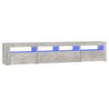 Pikkukuva 3 / 11: The Living Store TV-taso LED-valoilla betoninharmaa 210x35x40 cm -  TV-tasot