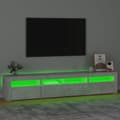 Pikkukuva 5 / 11: The Living Store TV-taso LED-valoilla betoninharmaa 210x35x40 cm -  TV-tasot