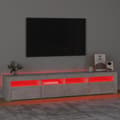 Pikkukuva 6 / 11: The Living Store TV-taso LED-valoilla betoninharmaa 210x35x40 cm -  TV-tasot