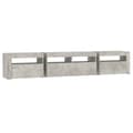 Pikkukuva 9 / 11: The Living Store TV-taso LED-valoilla betoninharmaa 210x35x40 cm -  TV-tasot