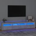 Pikkukuva 2 / 11: The Living Store TV-taso LED-valoilla betoninharmaa 210x35x40 cm -  TV-tasot