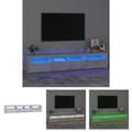 Pikkukuva 1 / 11: The Living Store TV-taso LED-valoilla betoninharmaa 210x35x40 cm -  TV-tasot