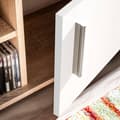 Miniatyrbild 5 av 11: The Living Store TV-möbel med LED-belysning sonoma-ek och vit -  TV-bänkar