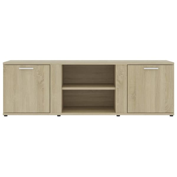 The Living Store tv-bord 120x34x37 cm konstrueret træ sonoma-eg -  TV-møbler