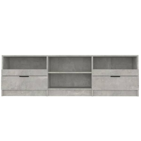 The Living Store Tv-bänk betonggrå 150x33,5x45 cm konstruerat trä - TV-bänkar