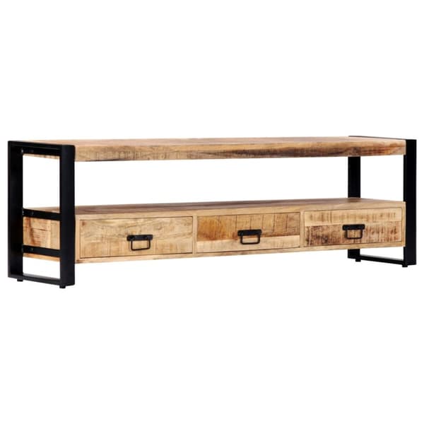The Living Store TV-bänk 150x30x45 cm massivt mangoträ - TV-bänkar