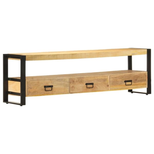 The Living Store TV-bänk 150x30x45 cm massivt mangoträ - TV-bänkar