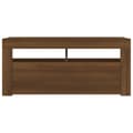 Pikkukuva 8 / 11: The Living Store TV-taso LED-valoilla ruskea tammi 90x35x40 cm -  TV-tasot