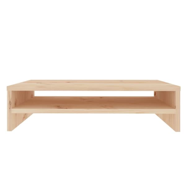 The Living Store skærmholder 50x24x13 cm massivt fyrretræ - TV-møbler