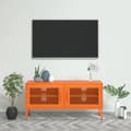 Miniatyrbild 2 av 11: The Living Store Tv-bänk orange 105x35x50 cm stål -  TV-bänkar