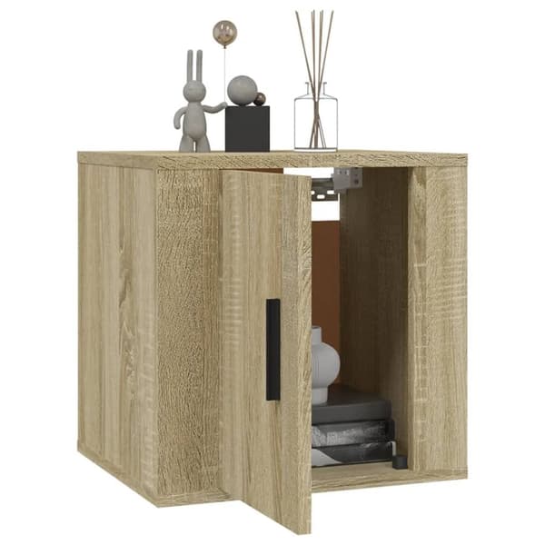 The Living Store væghængte tv-skabe 2 stk. 40x34,5x40 cm sonoma-eg - TV-møbler