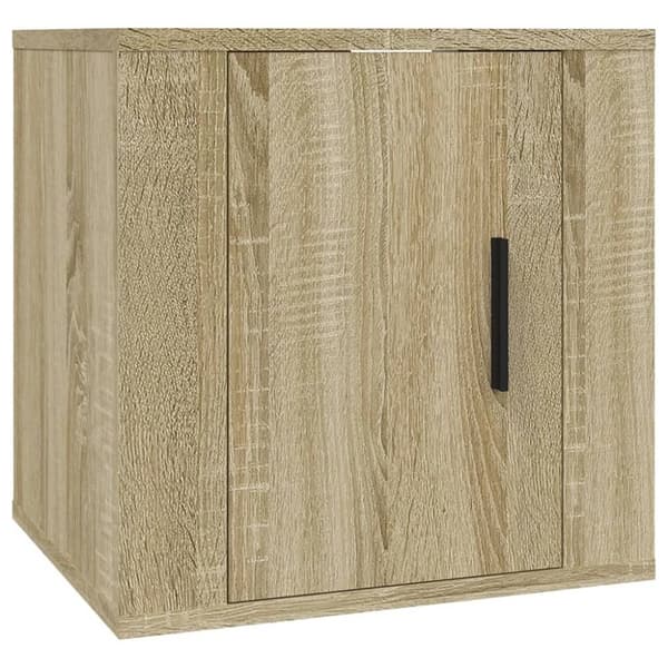 The Living Store væghængte tv-skabe 2 stk. 40x34,5x40 cm sonoma-eg - TV-møbler