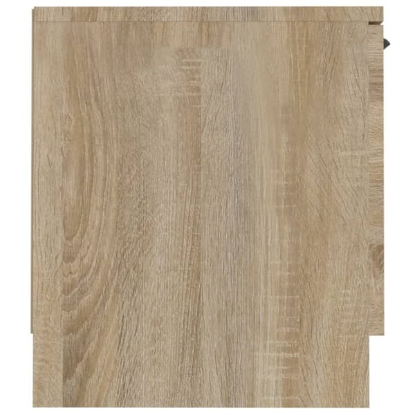 The Living Store tv-bord 140x35x40 cm konstrueret træ sonoma-eg - TV-møbler