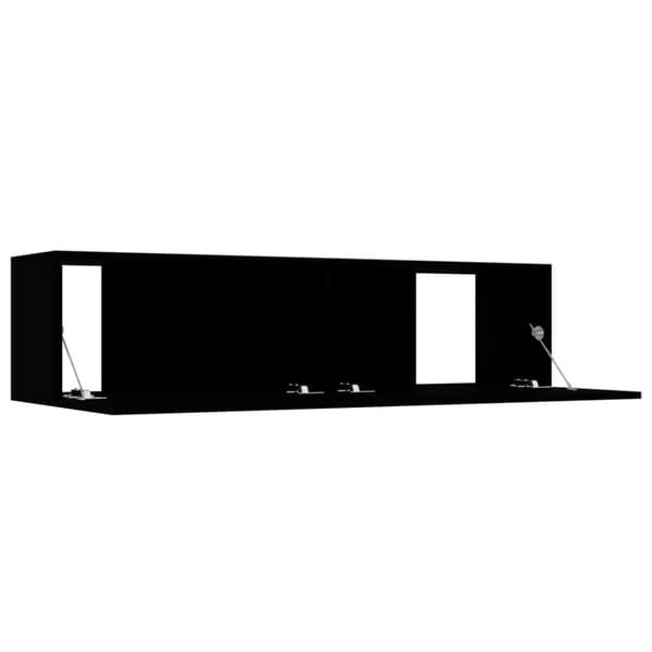 The Living Store TV-bänk svart 120x30x30 cm konstruerat trä - TV-bänkar