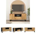 Miniatyrbild 1 av 11: The Living Store TV-skåp 105x33,5x46 cm massivt mangoträ och konstruerat trä -  TV-bänkar