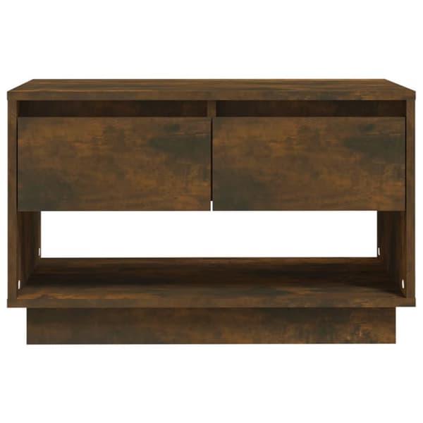 The Living Store tv-bord 102x41x44 cm konstrueret træ røget egetræsfarve - TV-møbler