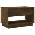 Miniatyrbillede 7 af 10: The Living Store tv-bord 102x41x44 cm konstrueret træ røget egetræsfarve -  TV-møbler