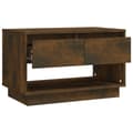 Miniatyrbillede 9 af 10: The Living Store tv-bord 102x41x44 cm konstrueret træ røget egetræsfarve -  TV-møbler
