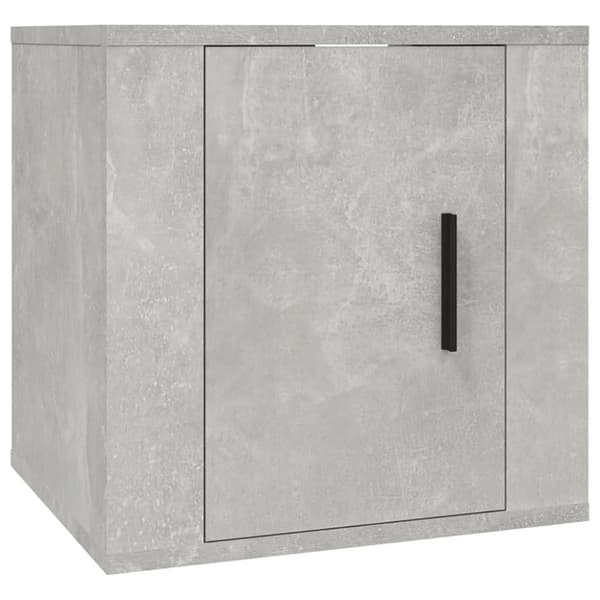 The Living Store Väggmonterat tv-bänk betonggrå 40x34,5x40 cm -  TV-bänkar