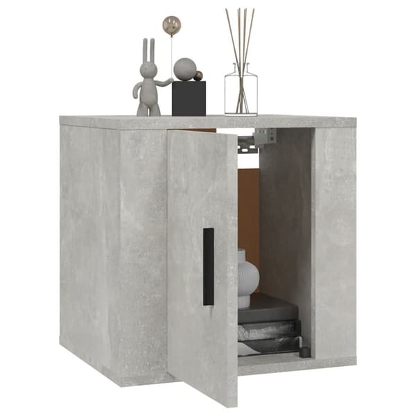 The Living Store Väggmonterat tv-bänk betonggrå 40x34,5x40 cm -  TV-bänkar