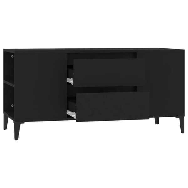 The Living Store TV-taso musta 102x44,5x50 cm tekninen puu -  TV-tasot