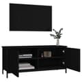 Pikkukuva 5 / 11: The Living Store TV-taso ovilla musta 102x35x45 cm tekninen puu -  TV-tasot