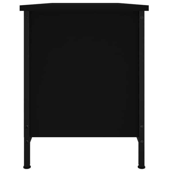 The Living Store TV-taso ovilla musta 102x35x45 cm tekninen puu -  TV-tasot