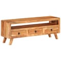 Miniatyrbillede 11 af 11: The Living Store tv-bord 110x30x40 cm massivt akacietræ -  TV-møbler