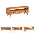 Miniatyrbillede 1 af 11: The Living Store tv-bord 110x30x40 cm massivt akacietræ -  TV-møbler