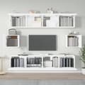 Miniatyrbillede 4 af 11: The Living Store tv-skabssæt 6 dele konstrueret træ hvid -  TV-møbler