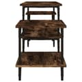 Miniatyrbillede 7 af 11: The Living Store tv-bord 117x35x52 cm konstrueret træ røget egetræsfarve -  TV-møbler