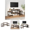 Miniatyrbillede 1 af 11: The Living Store tv-bord 117x35x52 cm konstrueret træ røget egetræsfarve -  TV-møbler
