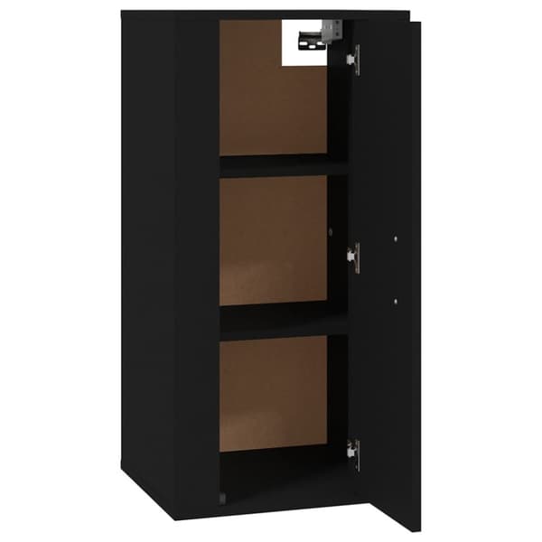 The Living Store væghængt tv-skab 40x34,5x80 cm sort -  TV-møbler