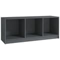 Pikkukuva 3 / 9: The Living Store TV-taso harmaa 104x33x41 cm täysi mänty -  TV-tasot
