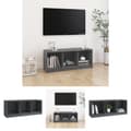 Pikkukuva 1 / 9: The Living Store TV-taso harmaa 104x33x41 cm täysi mänty -  TV-tasot