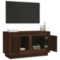 Pikkukuva 6 / 11: The Living Store TV-taso ruskea tammi 80x35x45 cm tekninen puu -  TV-tasot