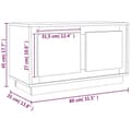 Pikkukuva 11 / 11: The Living Store TV-taso ruskea tammi 80x35x45 cm tekninen puu -  TV-tasot