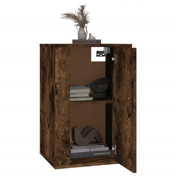 The Living Store væghængte tv-skabe 2 stk. 40x34,5x60 cm røget egetræsfarve -  TV-møbler